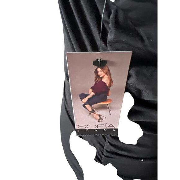 Sophia Jeans Body Con Evenings Black Dress Size M - Picture 6 of 9